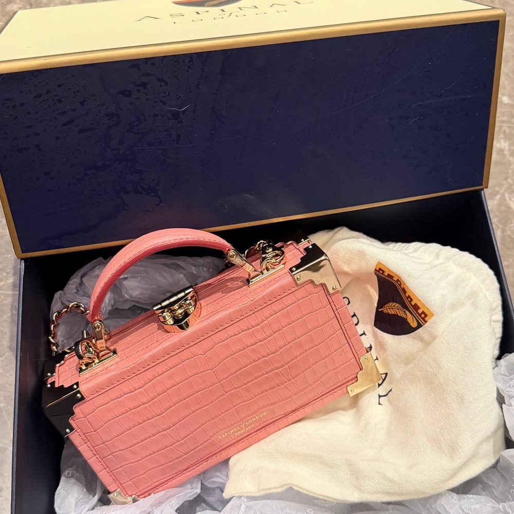 Aspinal of London Pink Trinket Box-NWOT